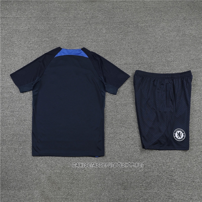 Chandal del Chelsea 22-23 Manga Corta Negro - Pantalon Corto